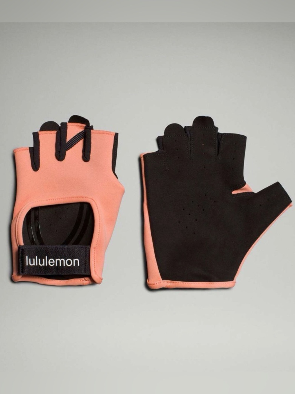 NWT Lululemon Women's Wunder Train Gloves in Coral Kiss/Black Size XS/S